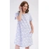 Dámské domácí šaty Nature modro-bílé - Vienetta
