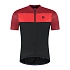 Tričko Rogelli CORE BLOCK, černé a červené, velikost 4XL