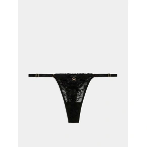 Dámská tanga 163826 4R206 00020 černé - Emporio Armani