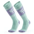 Lyžařské ponožky Qunature 037202, velikost 43–48 (L/XL) – fialovo-zelené