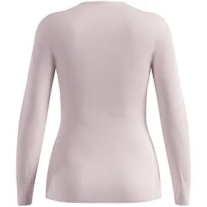 Koszulka termoaktywna z długim rękawem damska Odlo ACTIVE WARM BL TOP crew neck l/s różowa