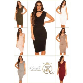 Sexy pletené šaty 9037 - KouCla