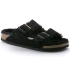 Dámské zateplené žabky s ovčí vlnou Birkenstock Arizona VL Shearling Black semišová kůže regular wide (0752661) dámské