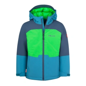 Trollkids Dětská nepromokavá zateplená bunda Hardanger Blue/Green (675-356)