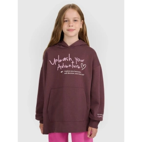 Dívčí mikina oversize s kapucí 4F 4FJRAW25TSWSF2429-51S Dívčí mikina oversize s kapucí 4F 4FJRAW25TSWSF2429-51S