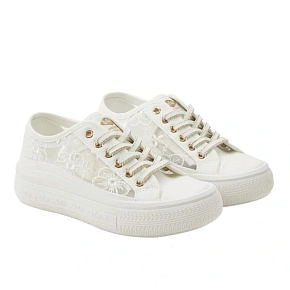 Lee Cooper dámské sportovní boty white platform lace-up dámské