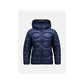 Dětská péřová bunda Peak Performance Jr Helium Down Hood Jacket, barva tmavě modrá Dětská péřová bunda Peak Performance Jr Helium Down Hood Jacket, barva tmavě modrá