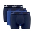 Puma boxerky, pánské spodky Boxershorts, balení po 3 kusech, modré, tmavě modré