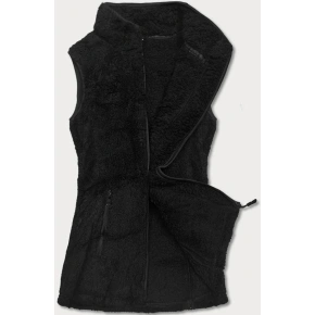 Dámská plyšová vesta HH005-1 Černá - J.STYLE
