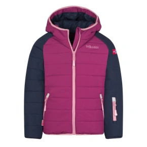 Trollkids Dětská zateplená bunda Kids Hafjell Snow Jacket PRO s kapucí woodproof pink (514-182)