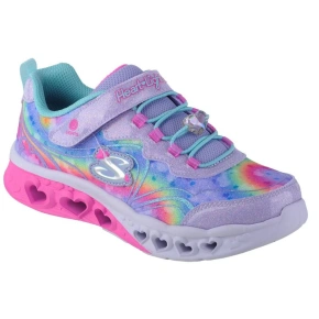 Skechers Flutter Heart Lights - Groovy Swirl 303253L-LVAQ Pink 30 Skechers Flutter Heart Lights - Groovy Swirl 303253L-LVAQ Pink 30