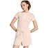 Dámské tričko adidas Essentials 3-Stripes Slim Baby v pastelově růžové barvě KD2343