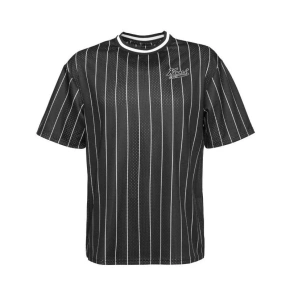 Karl Kani Chest Varsity Pinstripe Mesh T-Shirt Light M 6038524