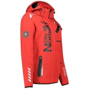 Geographical Norway Reine Red/Black LADY 007 Red (WU8187F/GNO-RED-BLACK)/WU8088 dámská softshellová bunda s kapucí