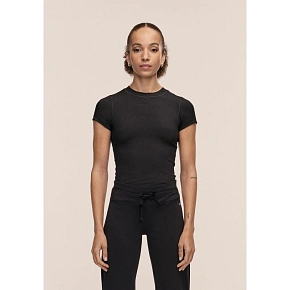 Dámské tričko CASALL Defined Rib Tee, černé