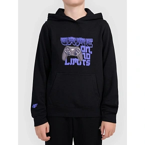 Bluza z kapturem i nadrukiem chłopieca 4F 4FJWAW26TSWSM2690-20S Bluza z kapturem i nadrukiem chłopieca 4F 4FJWAW26TSWSM2690-20S
