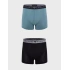 Pánské boxerky 2PACK 111769 3F720 29921 zeleno-černé - Emporio Armani