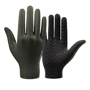 Prodyšné cyklistické rukavice Rockbros, plné, velikost: XL - zelené Prodyšné cyklistické rukavice Rockbros, plné, velikost: XL - zelené