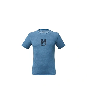 Pánské tričko MILLET Ubic Wool Ts Ss M, modré Pánské tričko MILLET Ubic Wool Ts Ss M, modré