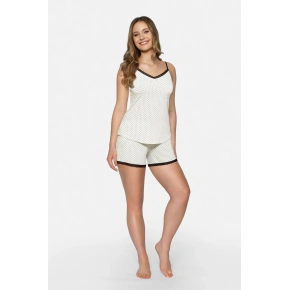 Dámský set pyžamo Cleo Ecru - Babella Dámský set pyžamo Cleo Ecru - Babella