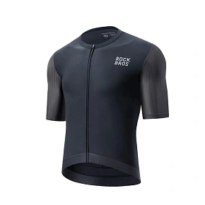Cyklistický dres Rockbros 15200025 krátký rukáv velikost S - černý
