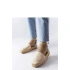 Dámské espadrilky 22883 Béžová se stříbrnou - FLYFOR