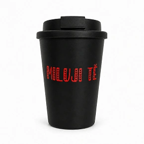 MILUJI TĚ - černý termohrnek 300 ml MILUJI TĚ - černý termohrnek 300 ml