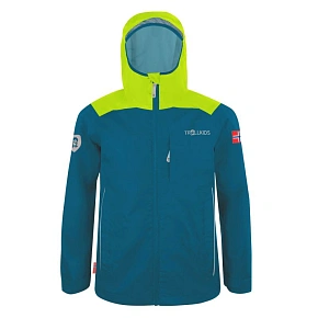 Trollkids Kids Bergen Jacket petrol/lime bunda do deště pro chlapce/dívky (610-151) Trollkids Kids Bergen Jacket petrol/lime bunda do deště pro chlapce/dívky (610-151)