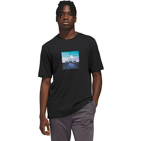 Pánské tričko adidas Summer Heat Graphic T-shirt black KC9244 pánské