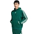 Pánská mikina adidas Essentials 3-Stripes Fleece s kapucí zelená KZ1413