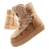 D.Franklin snow boots women winter fashion fur insulated brown beige dámské
