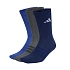 Ponožky adidas Cushioned Sportswear Crew 3P tmavě modré, šedé, modré KQ6762