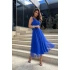 Dámské večerní šaty 268 kr. modř - Bicotone