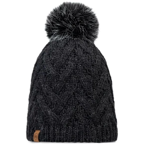 Pletená fleecová čepice Buff Caryn Beanie 13674390110 Černá Jedna velikost