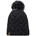 Pletená fleecová čepice Buff Caryn Beanie 13674390110 Černá Jedna velikost