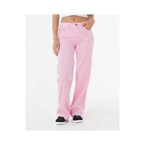 Kalhoty RIP CURL AGGIE RELAXED JEANS, růžové Kalhoty RIP CURL AGGIE RELAXED JEANS, růžové