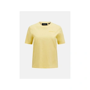 Tričko PEAK PERFORMANCE Original Small Logo Tee Women, žluté Tričko PEAK PERFORMANCE Original Small Logo Tee Women, žluté