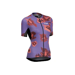 Cyklistické tričko NORTHWAVE Force Evo Woman Jersey, fialové