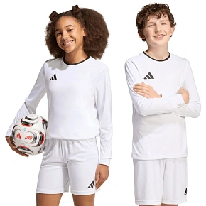 Dětský dres adidas Entrada 26 s dlouhým rukávem bílý KF5874 Dětský dres adidas Entrada 26 s dlouhým rukávem bílý KF5874