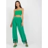 Dámské široké kalhoty DHJ SP 20822.37 zelená - FPrice