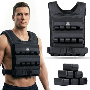 30kg posilovací vesta s kladkami W30B | DBX Bushido