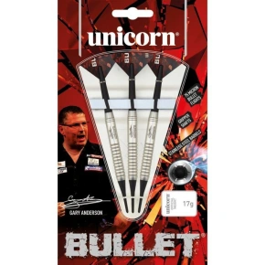 Šipky Unicorn Bullet z nerezové oceli s měkkým hrotem - Gary Anderson 16g:23520|18g:23521