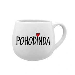 POHODINDA - bílý keramický hrníček 300 ml