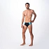 Pánské plavky Danilo M 92800482101 černo-tyrkysové - Aquawave