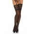 Dámské punčochy k podvazkovému pásu Romance Černá - BEAUTY NIGHT FASHION