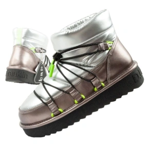 D.Franklin snow boots women winter fashion insulated boots silver dámské