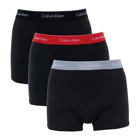 Calvin Klein bokserki majtki męskie Relaxed 3-PAK modne bawełniane czarne wielokolorowe