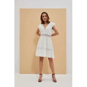 Dámské šaty L-SU-4045 bílé - Moodo