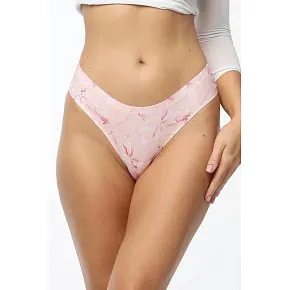 Dámské kalhotky Sweet Bow Simple brasil růžové s mašličkami - Julimex