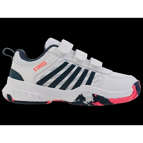 Tenisky K-swiss COURTEXPRESS2STRAP WHITE/STARGAZER/NEON BLAZE-M (54495-129-M)